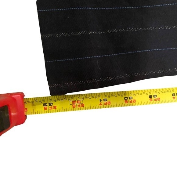 Marc Jacobs pinstripe flare‎ pants blue navy cotton size 10 - Picture 7 of 9